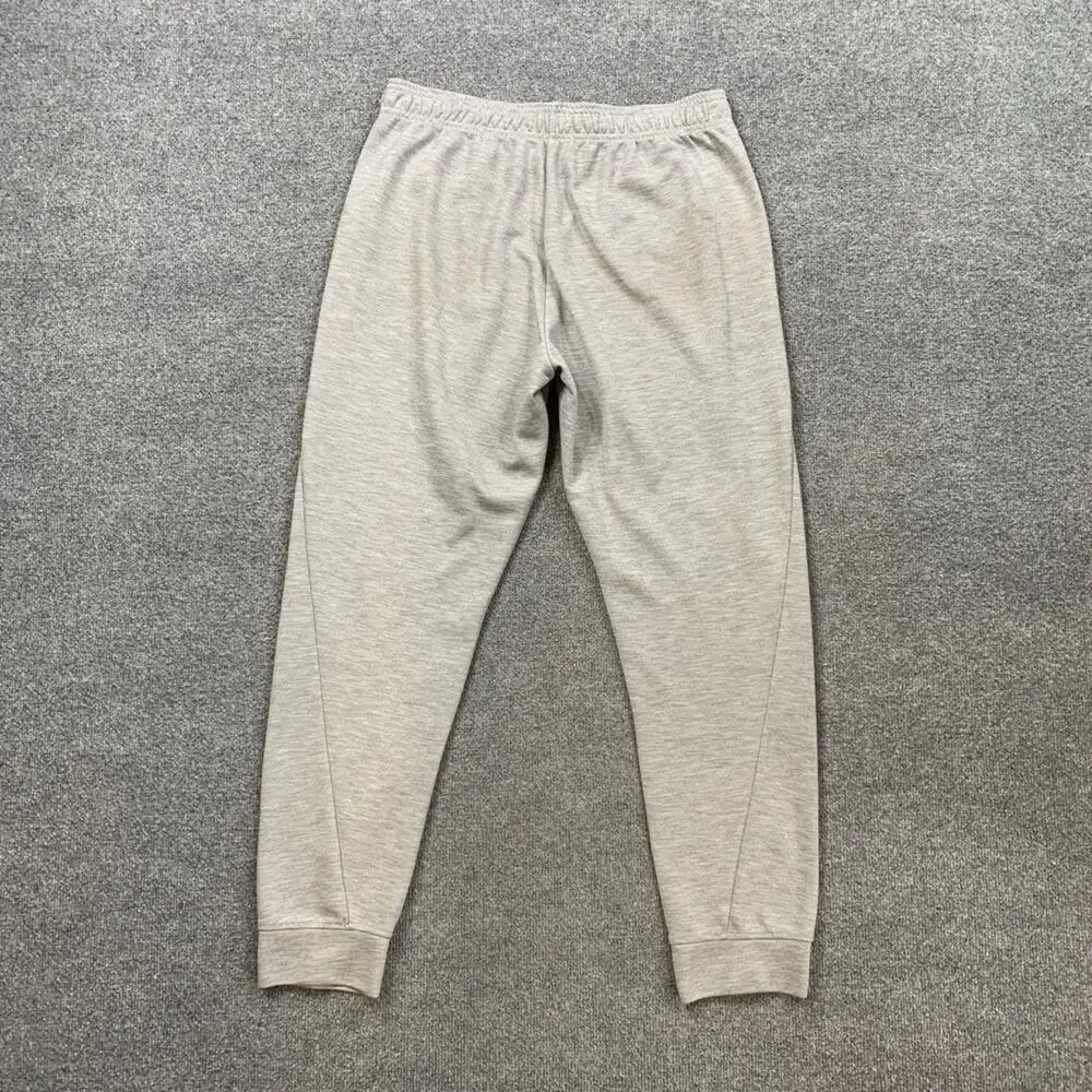 Adidas Joggers Mens L Large Ash Designed 2 Move Graphic Drawstring Track Pants